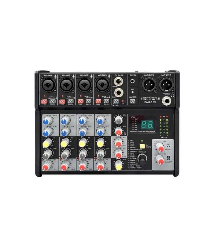 Mezclador de efectos Definitive Audio DAM 6 FX