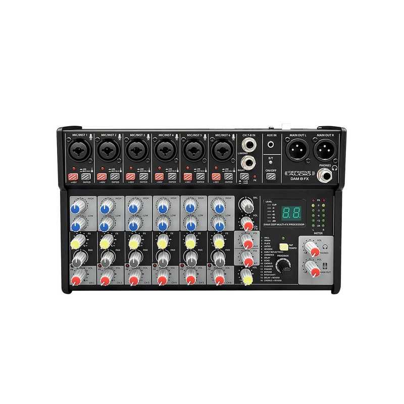 Carte Son Live F988 – Mixeur Bluetooth DJ Effets Vocaux – Reconnaissance Vocale – Type-C OTG
