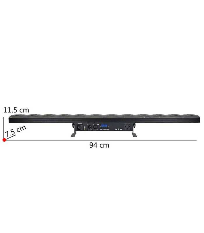 Power Lighting BARRE LED 12x3W CRYSTAL GOLD