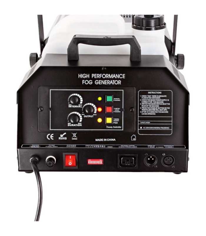 Máquina de niebla Power Lighting FOGBURST 3000 DMX MK2
