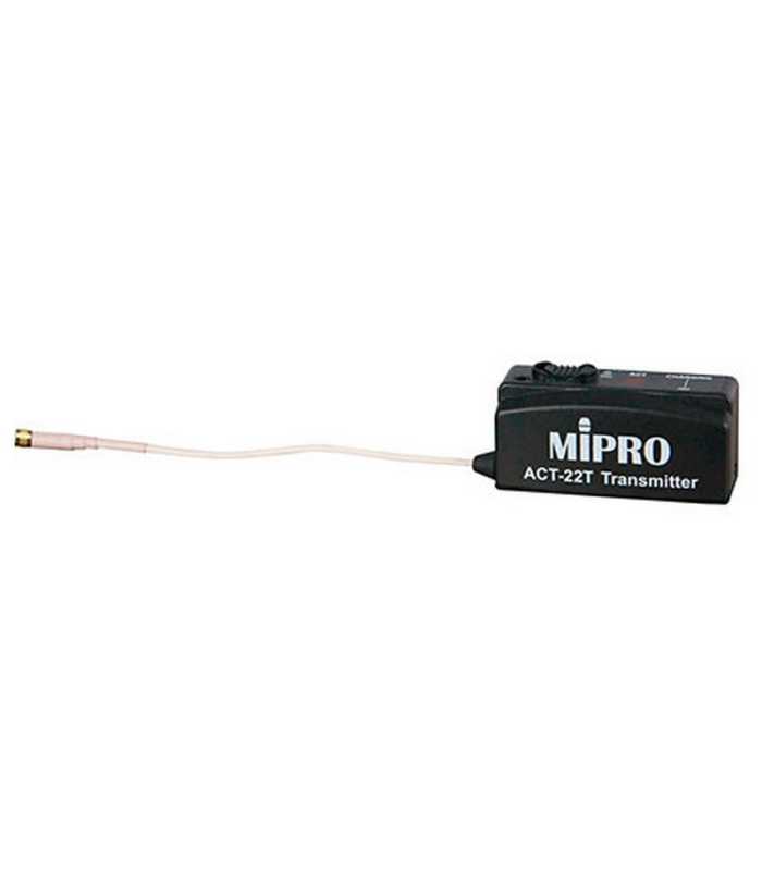 Pack émetteur UHF miniature + micro serre-tête Mipro ACT 22T + MU 210D