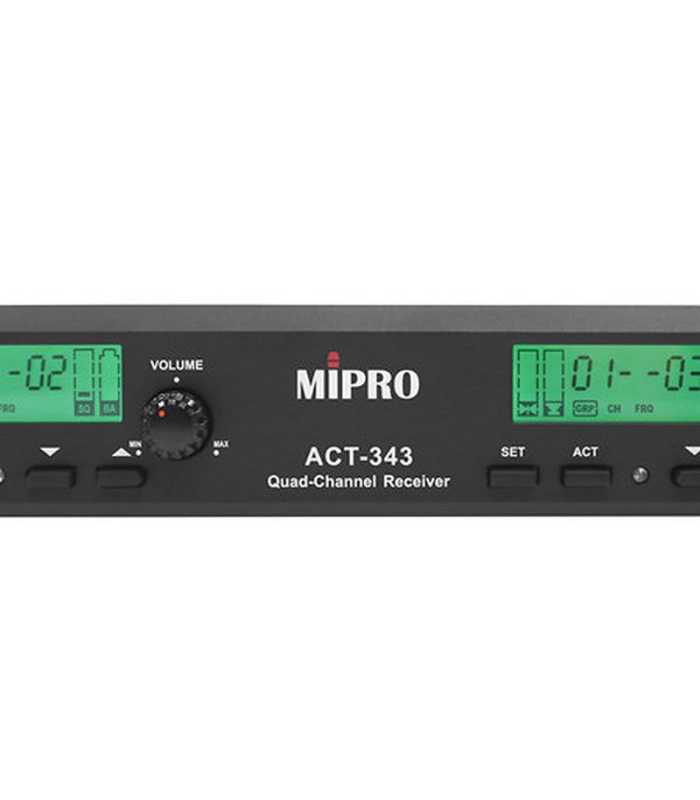 Receptor inalámbrico de 4 canales Mipro ACT-343