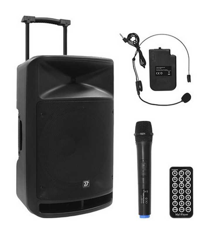 PA portátil BoomTone DJ TRAVELSOUND15-VHF