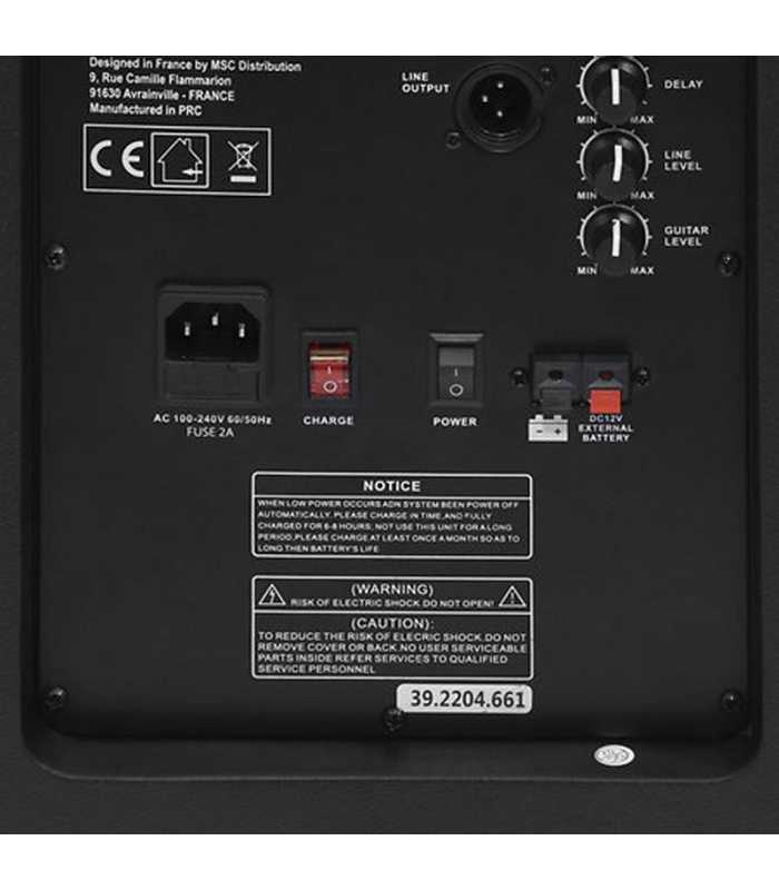 Sono Portable BoomTone DJ TRAVELSOUND15-VHF