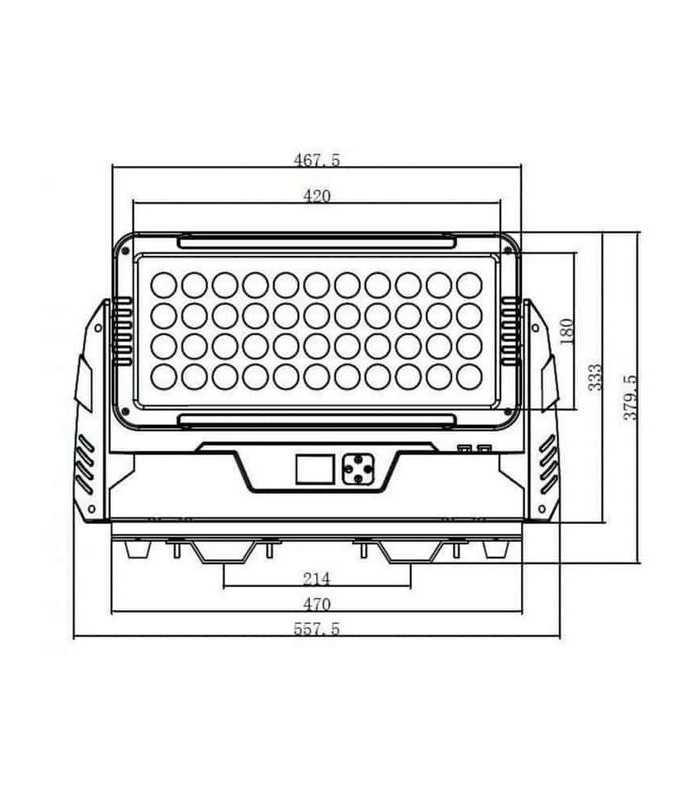 Panel LED 60 X 10 W RGBW IP 65 Nicols IP WASH 600