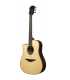 Guitare électro acoustique gaucher LAG HYVIBE 30 TLHV30DCE