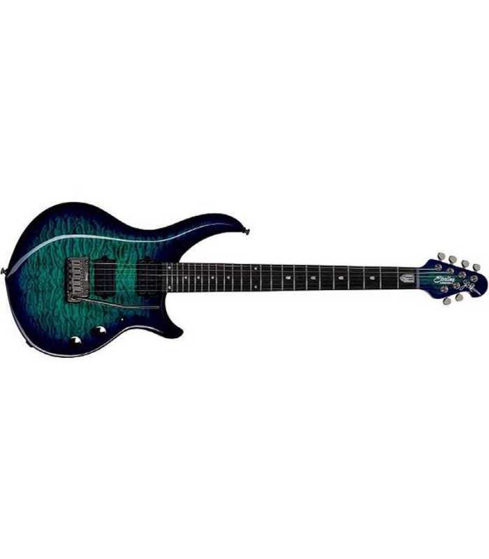 Guitare électrique Sterling MAJESTY MAJ200X QM CERULEAN PARADISE