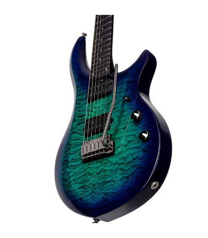 Guitare électrique Sterling MAJESTY MAJ200X QM CERULEAN PARADISE