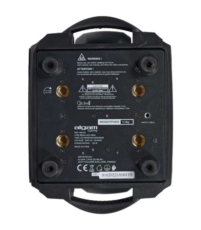 Cabezal Beam 100W Algam Lighting MB100