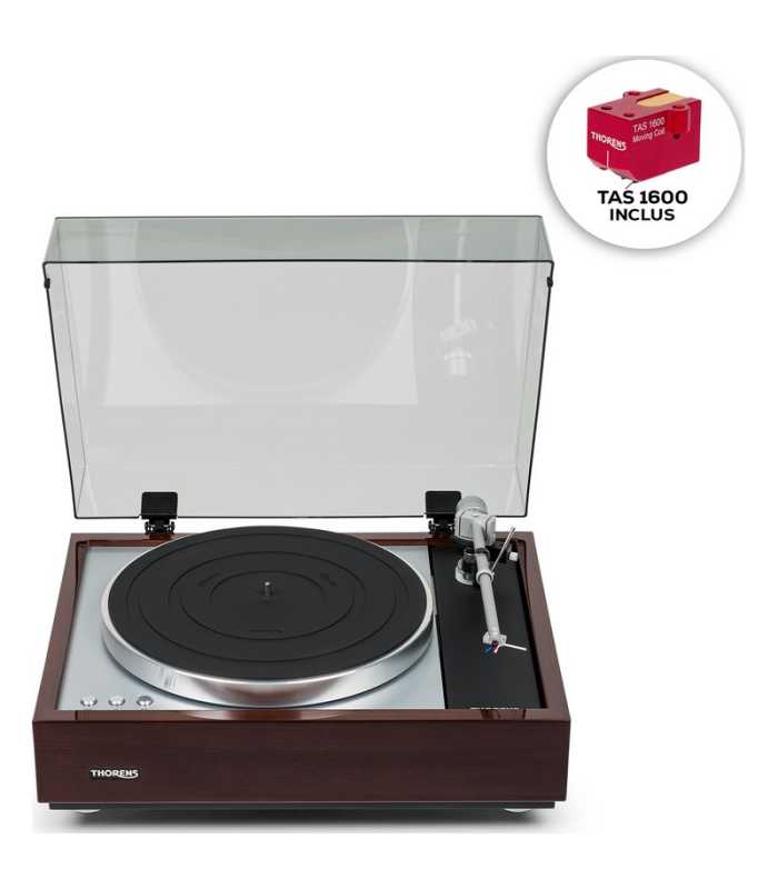 Platina de Vinilo con Correa + Cápsula Thorens TD 1600 Nogal Incluido TAS 1600