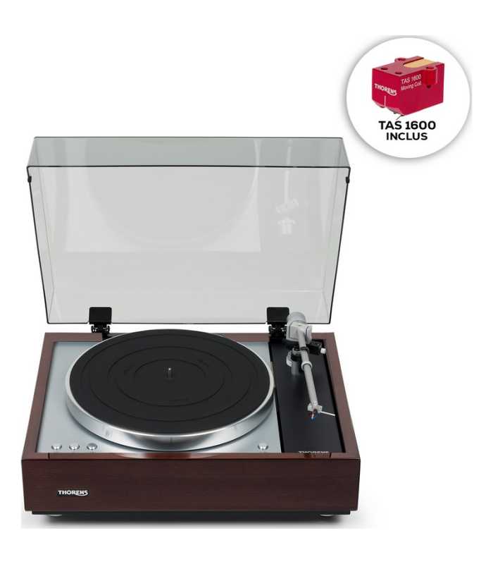 Platina de Vinilo con Correa + Cápsula Thorens TD 1601 Noyer Inclus TAS 1600
