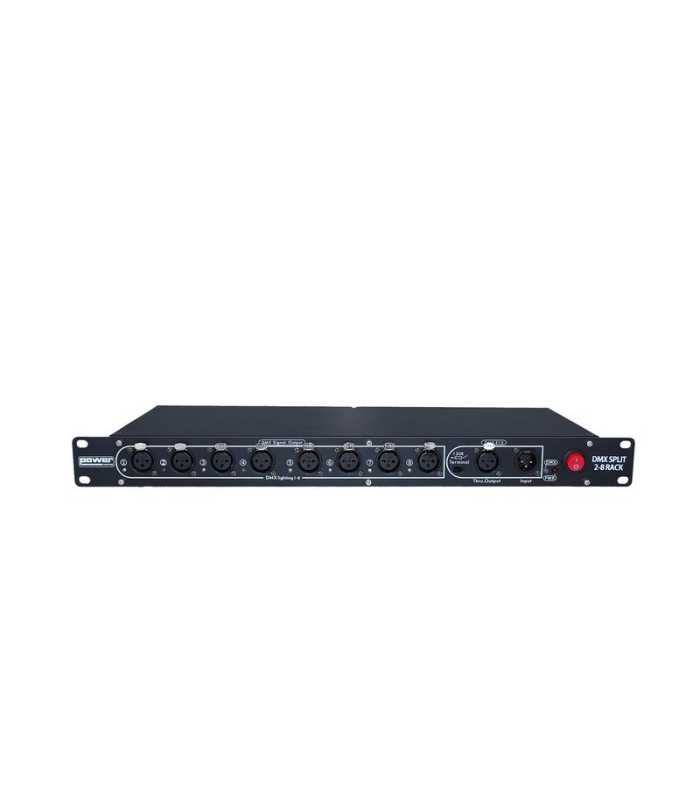 Splitter DMX 8 Canaux rackable Power Lighting DMX Split 2- 8 Rack