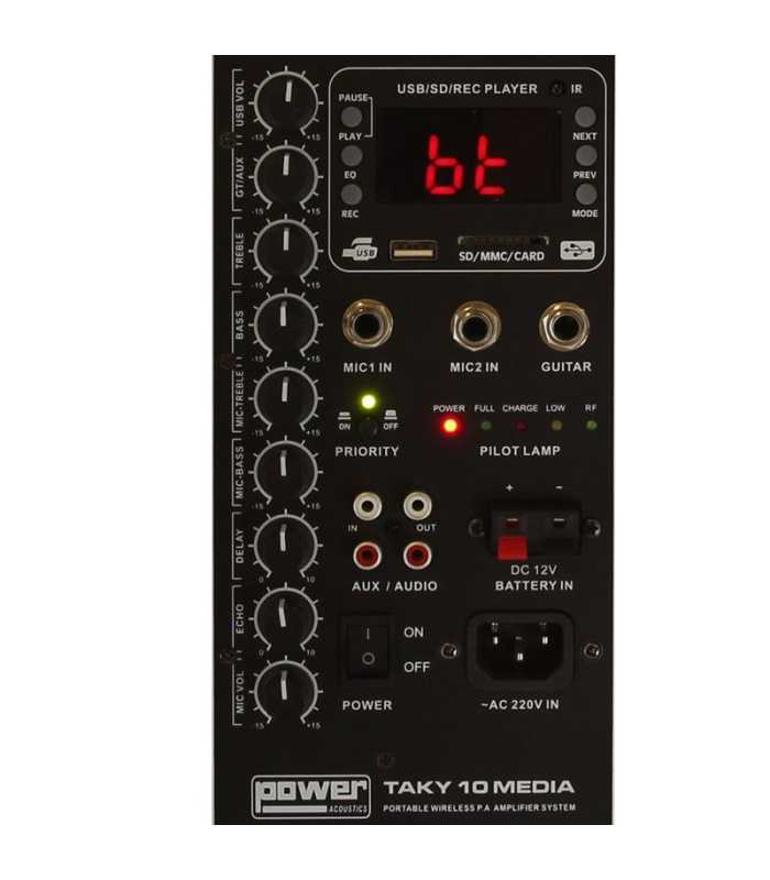 Sistema de Sonido Power Acoustics Taky 10 Media