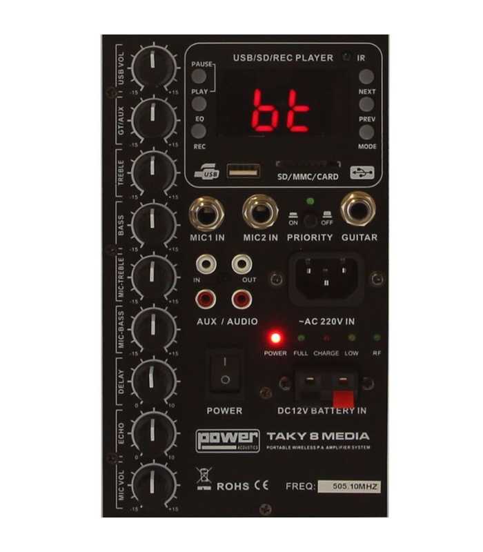 Système de sonorisation Power Acoustics Taky 8 Media