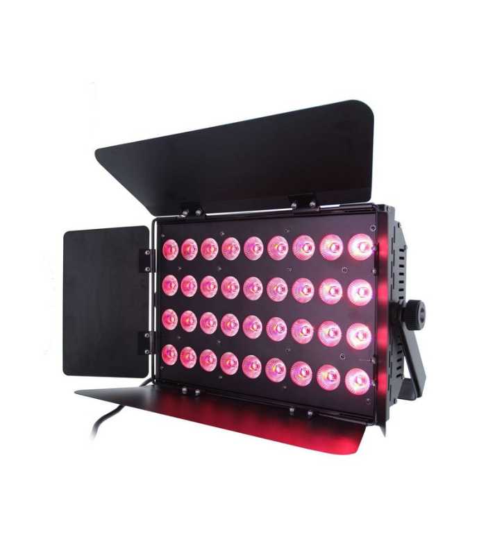 Proyector LED WASH 36x10W RGBWAUV 6-en-1 Power Lighting PANEL 36x10W RGBWAUV