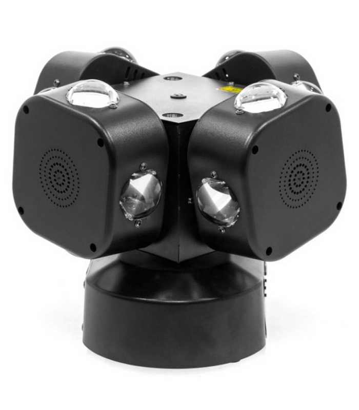 Efecto LED excepcional 3 en 1 Mac Mah Spin Beam