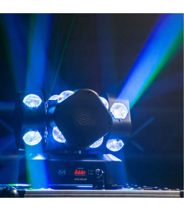 Effet à LED exceptionnel 3-en-1 Mac Mah Spin Beam