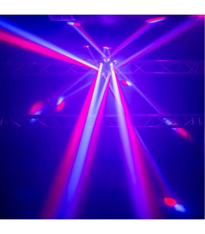 Effet à LED exceptionnel 3-en-1 Mac Mah Spin Beam