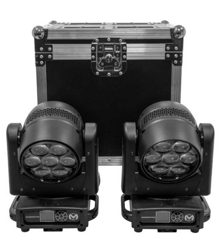 Pack de 2 lyres Wash + flightcase Mac Mah Mac Wash 740ZFC