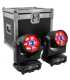 Pack de 2 cabezas móviles Wash + Flightcase Mac Mah Mac Wash 740ZFC