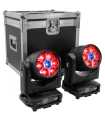 Pack de 2 cabezas móviles Wash + Flightcase Mac Mah Mac Wash 740ZFC