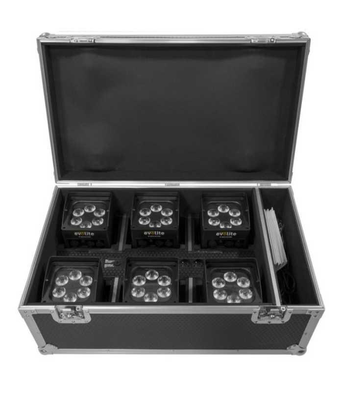 Pack de projecteurs architecturaux à Led Evolite - IP-BOX 6X15W PACK