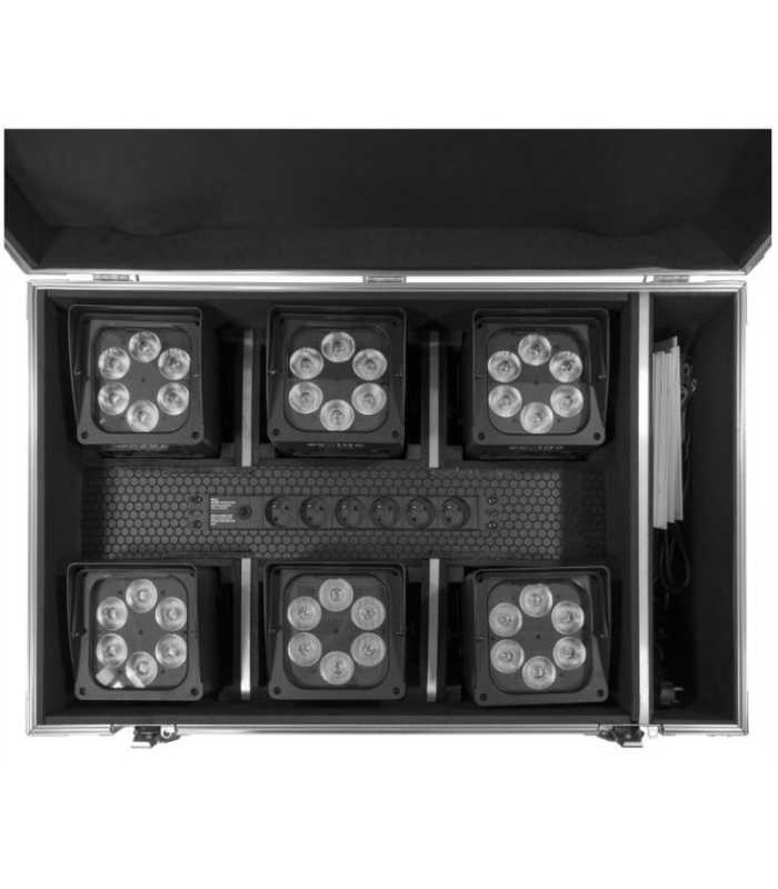 Conjunto de proyectores arquitectónicos LED Evolite - IP-BOX 6X15W PACK