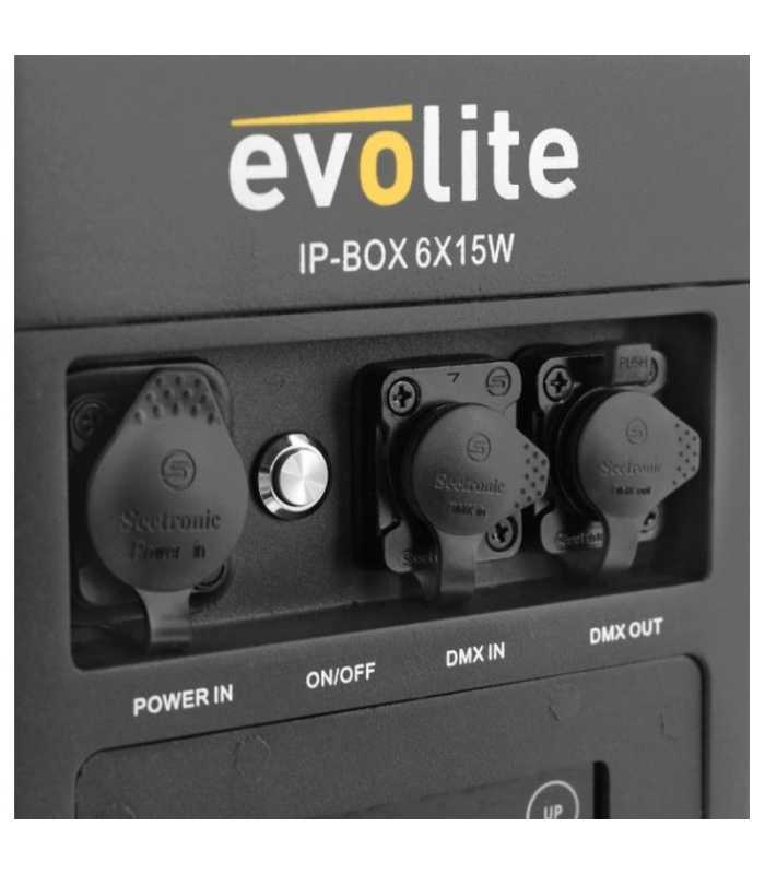 Proyector arquitectónico LED Evolite - IP-BOX 6X15W