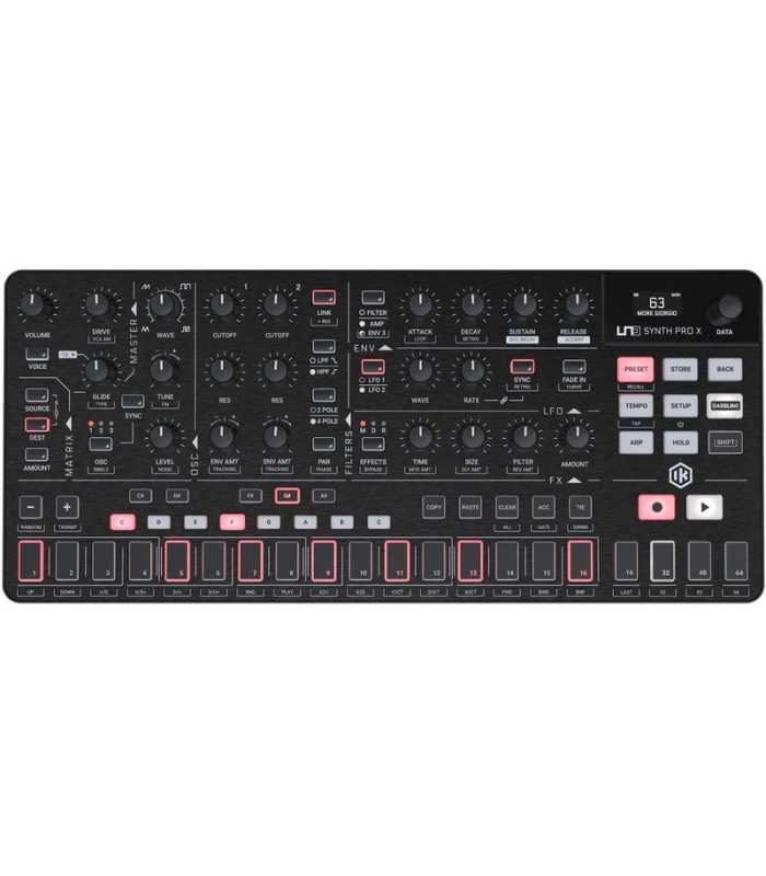 Sintetizador analógico parafónico de doble filtro IK Multimedia Uno Synth Pro X