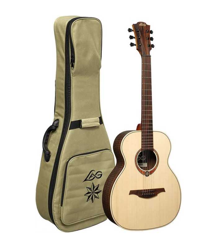 Guitarra de viaje acústica de Abeto LÂG Sauvage-SPS