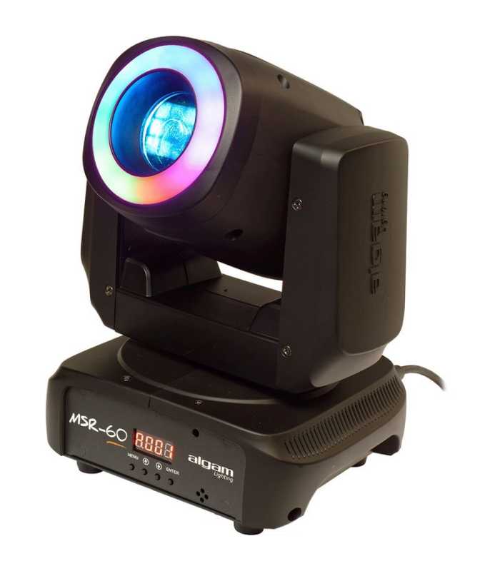 Cabeza móvil Spot LED 60W con Anillo LED RGB Algam Lighting MSR 60
