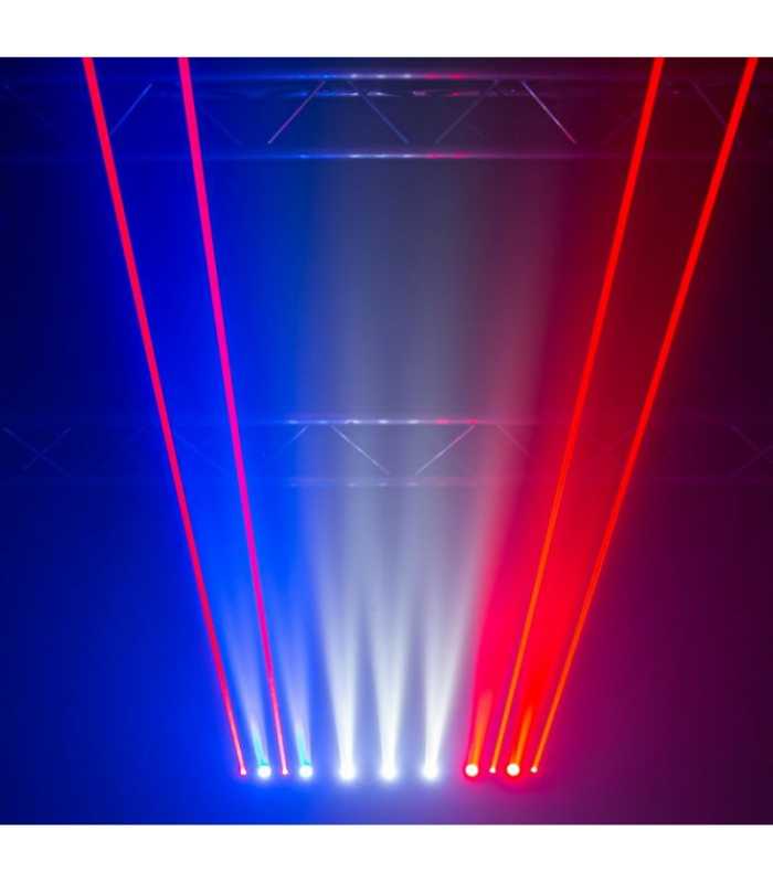 Effet LED RGBW et laser rouge Evolite Laser Bar 8X500RED