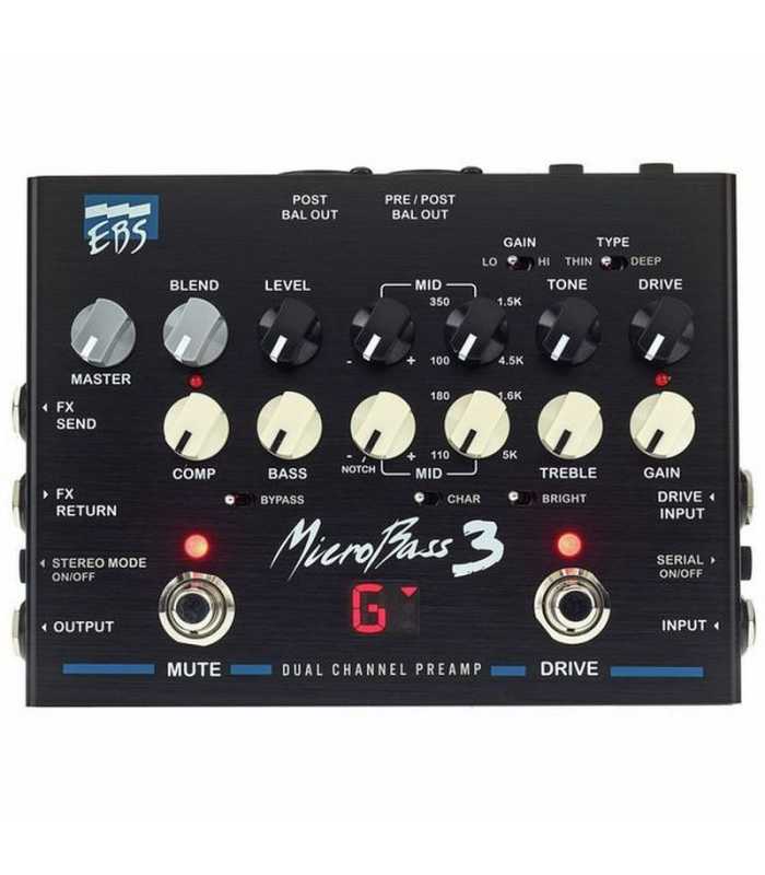 Préampli professionnel pour basse EBS MicroBass 3