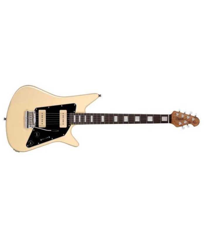 Guitarra eléctrica Sterling Albert Lee AL40P SS M/R Tremolo Vintage Cream