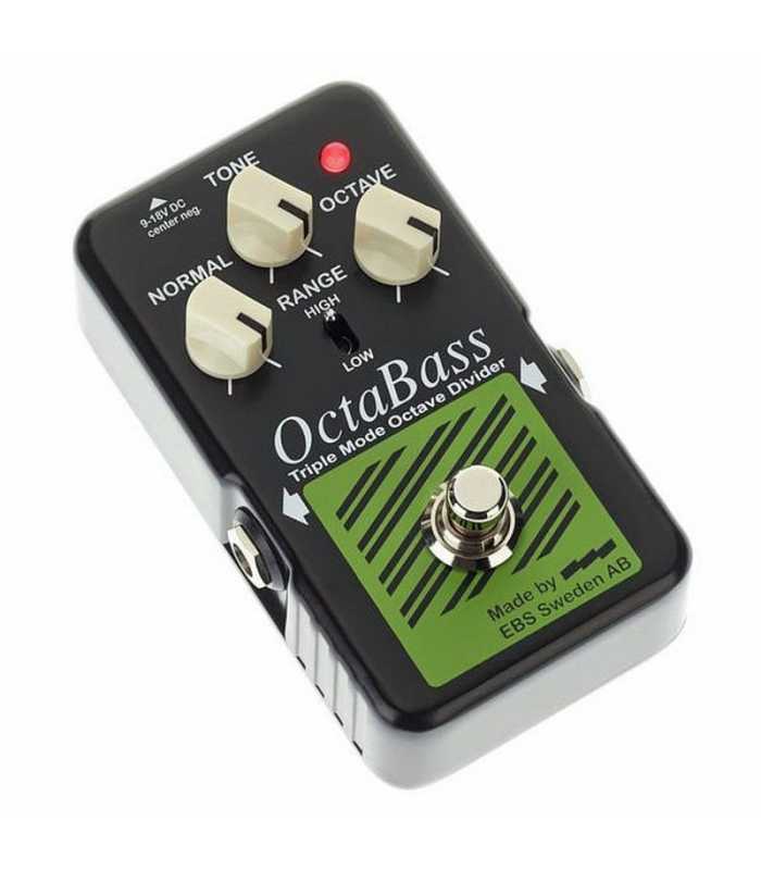 Pedal de efecto octavador para bajo EBS OctaBass Blue Label