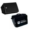 Enceinte amplifiée 8 pouces polyvalente sur batterie avec sac de transport HK Audio  Premium PRO MOVE 8