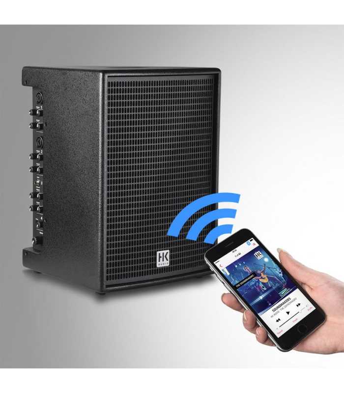 Enceinte amplifiée 8 pouces polyvalente sur batterie avec sac de transport HK Audio  Premium PRO MOVE 8