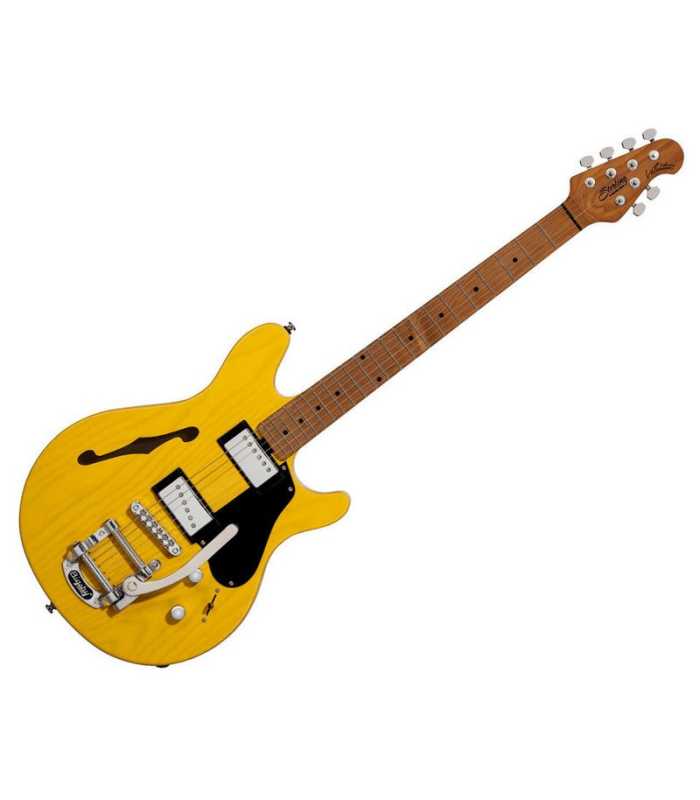 Guitare électrique Semi Hollow Sterling Valentine JV60 Bigsby Butterscotch