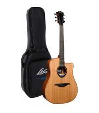 Guitare électro acoustique Dreadnought Smart Guitar LÂG TBW2DCE