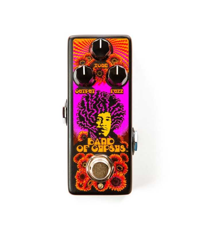 Pédale d'effet Fuzz signature Jimi Hendrix Dunlop Band Of Gypsys JHMS4