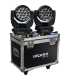 Pack de 2 x Lyres Wash LED avec Flight case Algam Lighting MW19x15Z Flight Duo