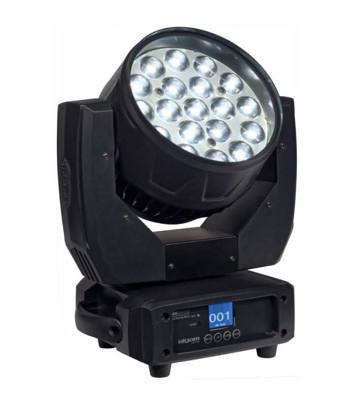 Paquete de 2 x Lyres Wash LED con Flight case Algam Lighting MW19x15Z Flight Duo