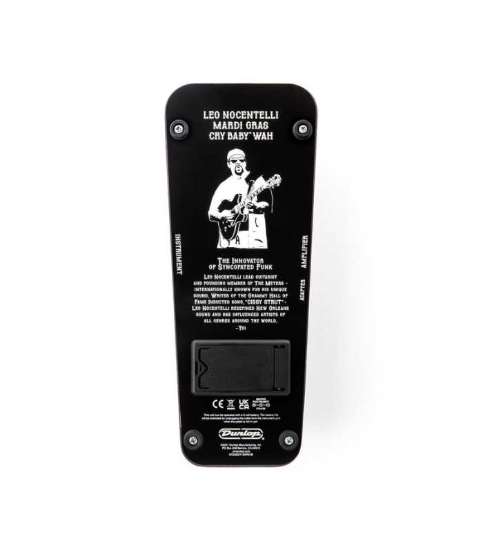 Pedal Cry Baby con la firma de Leo Nocentelli, Dunlop LN95