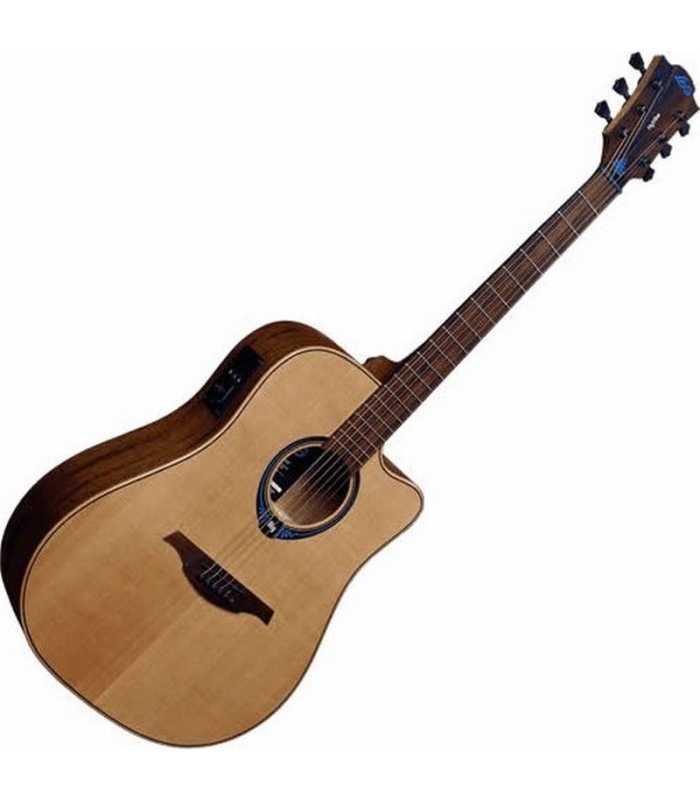 Guitare électro acoustique Dreadnought Lâg Tramontane Hyvibe THV10DCE-LB