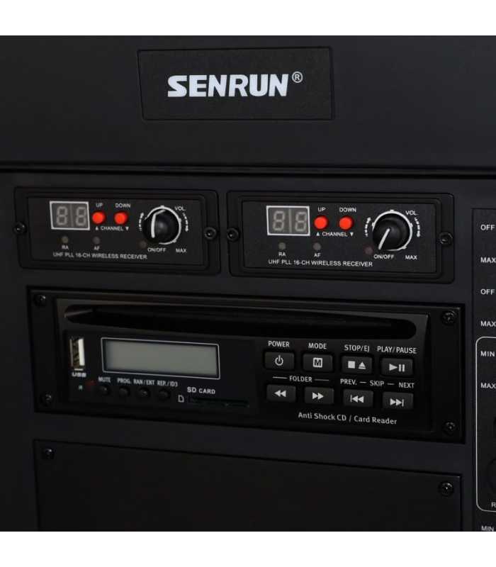 Enceinte autonome avec Micro UHF Bluetooth et housse de transport Senrun EP-810