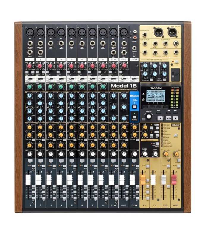 Mesa de mezclas analógica con grabadora digital Tascam Model 16