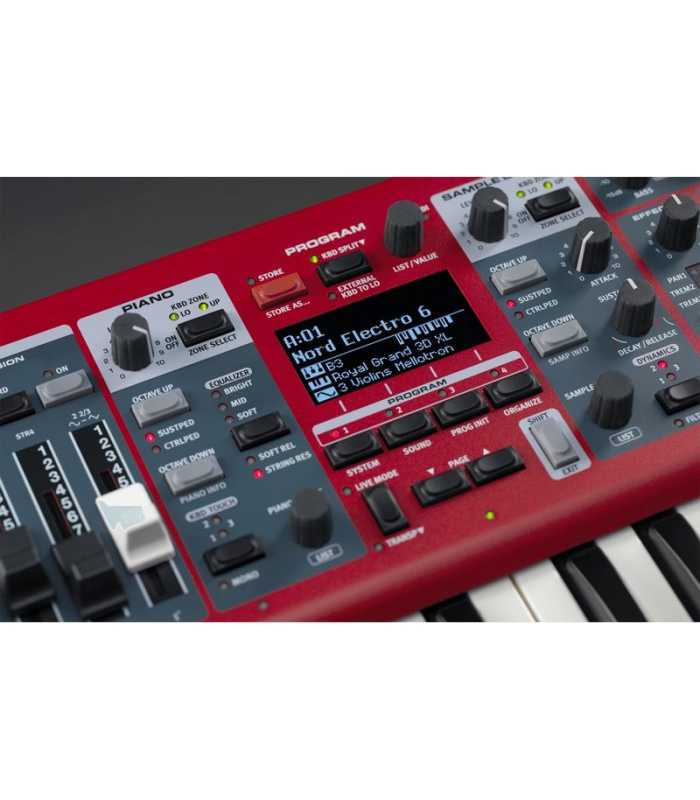 Teclado de escenario de 73 teclas con acción pesada Clavia Nord Electro 6D 73
