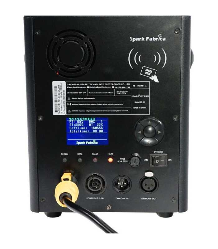 Máquina de chispas FOS Spark Jet Pro V2
