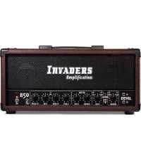 Cabezal de amplificador de guitarra Invaders Devil Dual Masters Red Wine