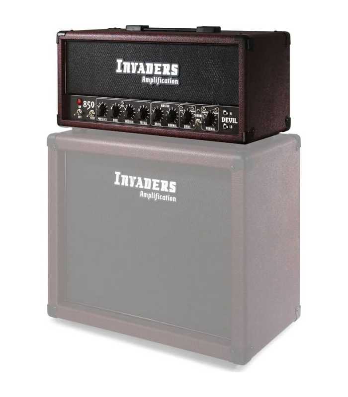 Tête d'ampli guitare Invaders Devil Dual Masters Red Wine